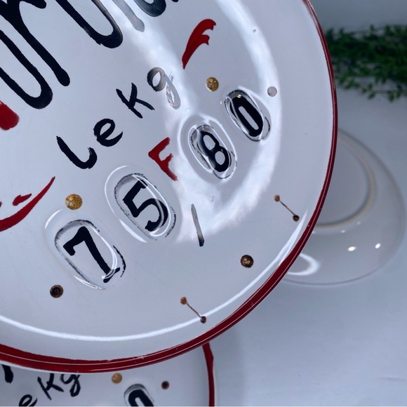 Four Williams Sonoma French Market Cheese Plates Comte Reblochon Morbier Brie - Picture 3 of 5